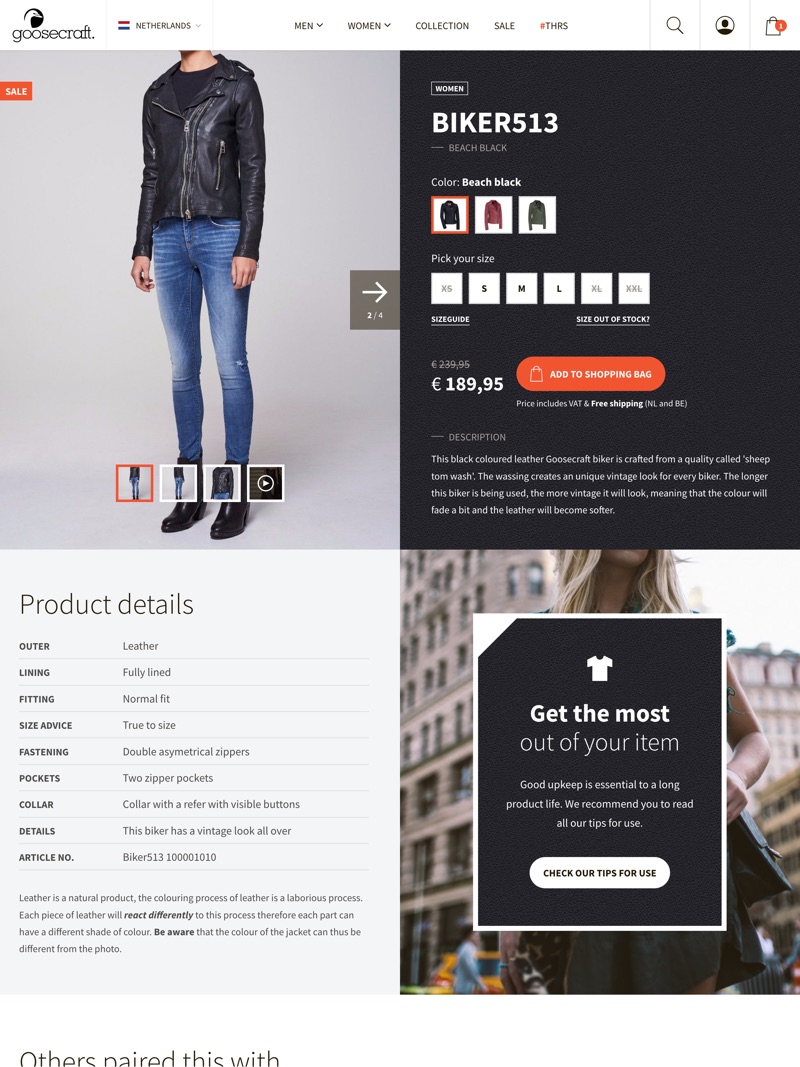 Screenshot Goosecraft website